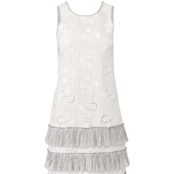 Rebecca Taylor Linen Eyelet Dress NWT - Picture 3 of 5